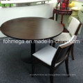 Round Wooden Shopping Mall Food Court Mesa de comedor en venta